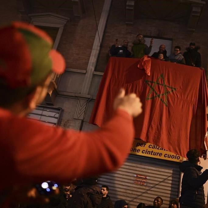 Moroccans celebrate historic World Cup win against Spain
